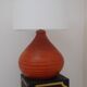 Vintage terracotta lamp, unique piece, by ceramist in Paris