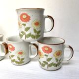 5 mugs vintage