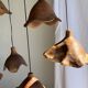 Small suspension in organic teak hat D30 H20