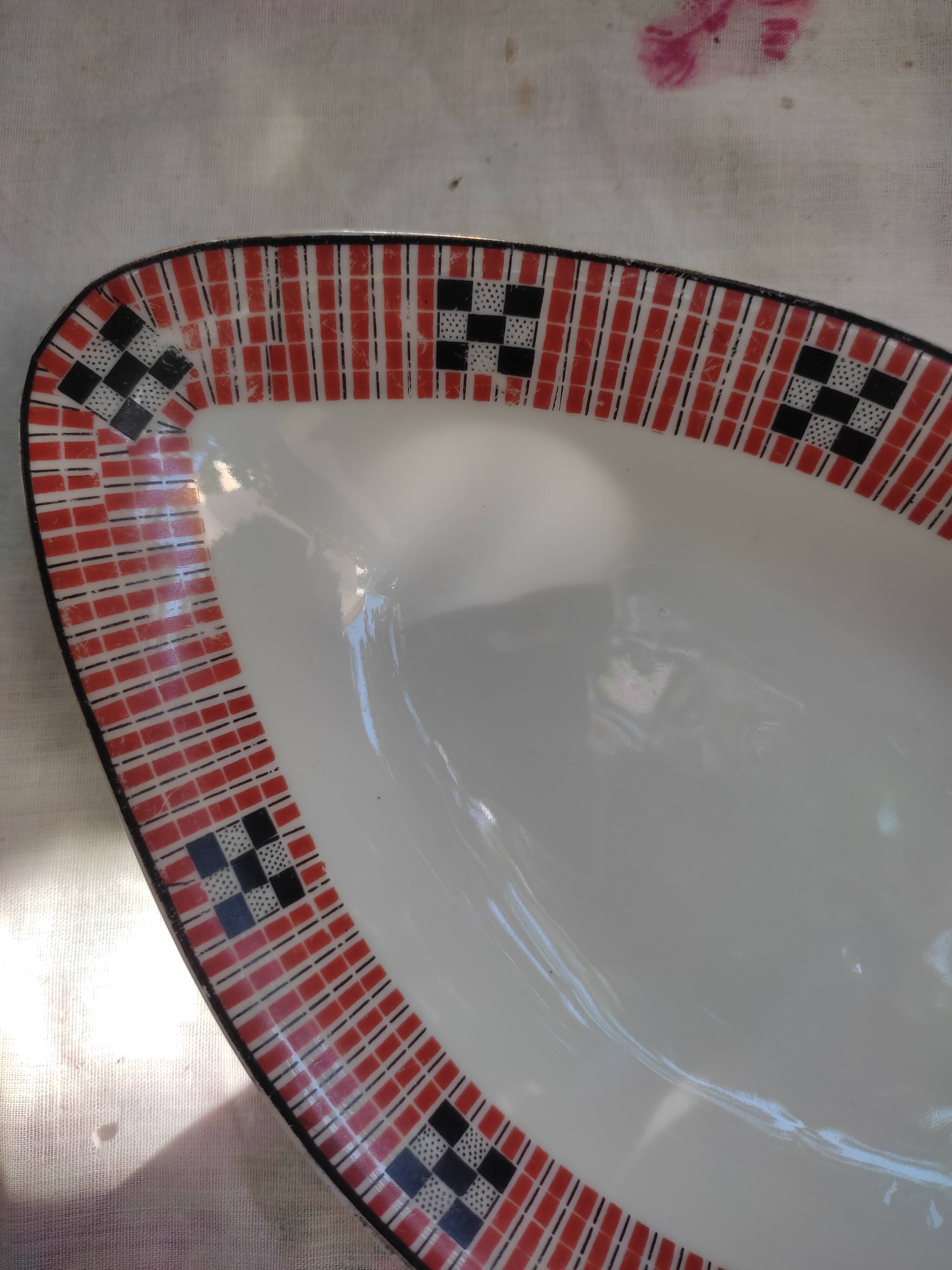 2 raviers in porcelain art deco