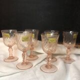 Verres à liqueur rosaline