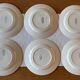 6 antique flat plates in Sarreguemines earthenware