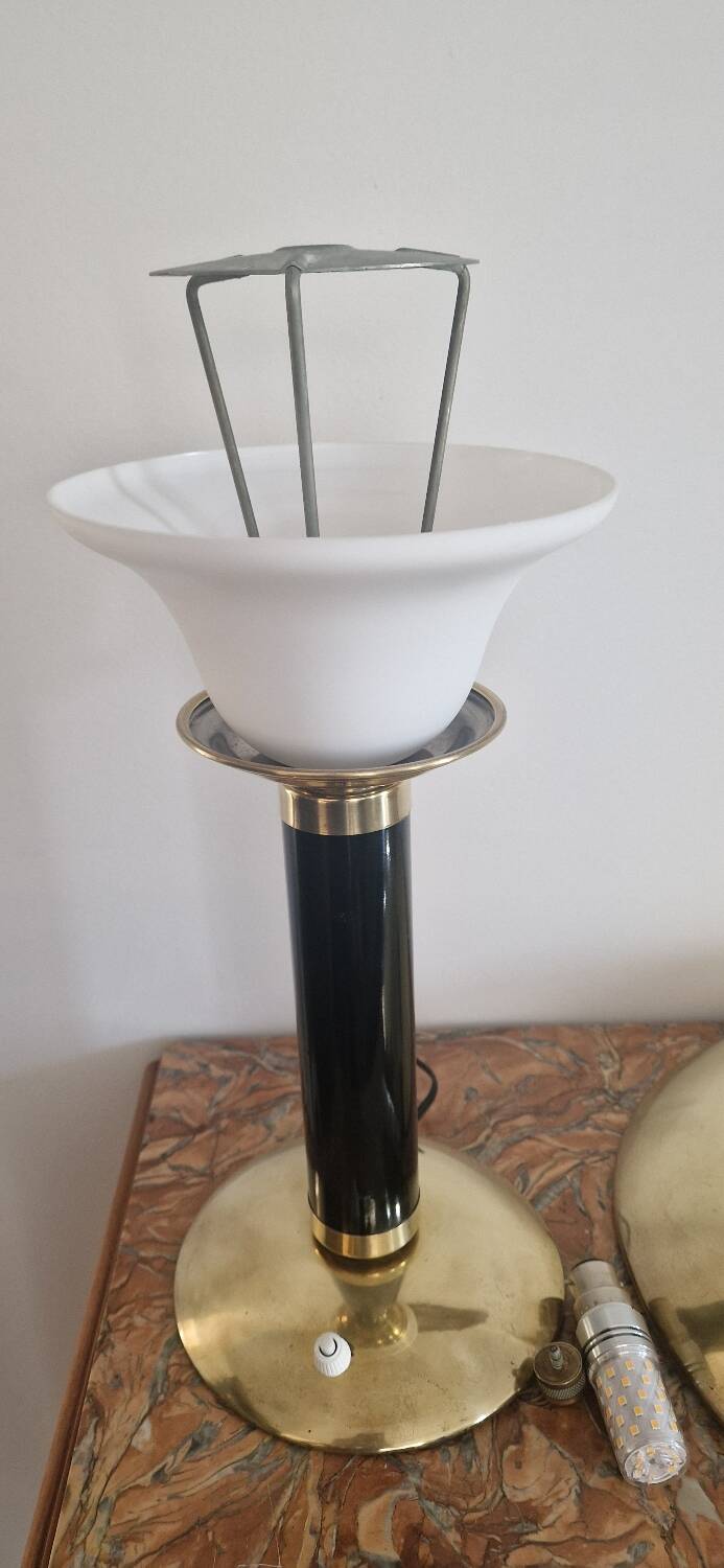 JUMO 350 Grand Luxe lamp - Brass and plexiglass - 1960s