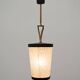ARLUS chandelier in brass and glass, 1960