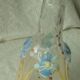 Carafe en verre emaille legras email gras fin 19 eme