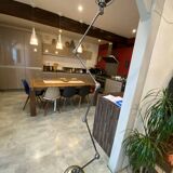 Jielde floor lamp with 5 arms, 40cm, vintage industrial graphite.