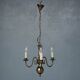 Lustre hollandais en bronze 3 branches
