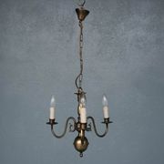 Lustre hollandais en bronze 3 branches