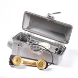 Old metal wall phone