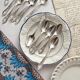 12 small silver-plated metal teaspoons "Cocoa" by Boulenger