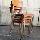Set of 4 school chairs, school