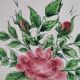dessert plates and serving dish in earthenware – hand-painted decoration