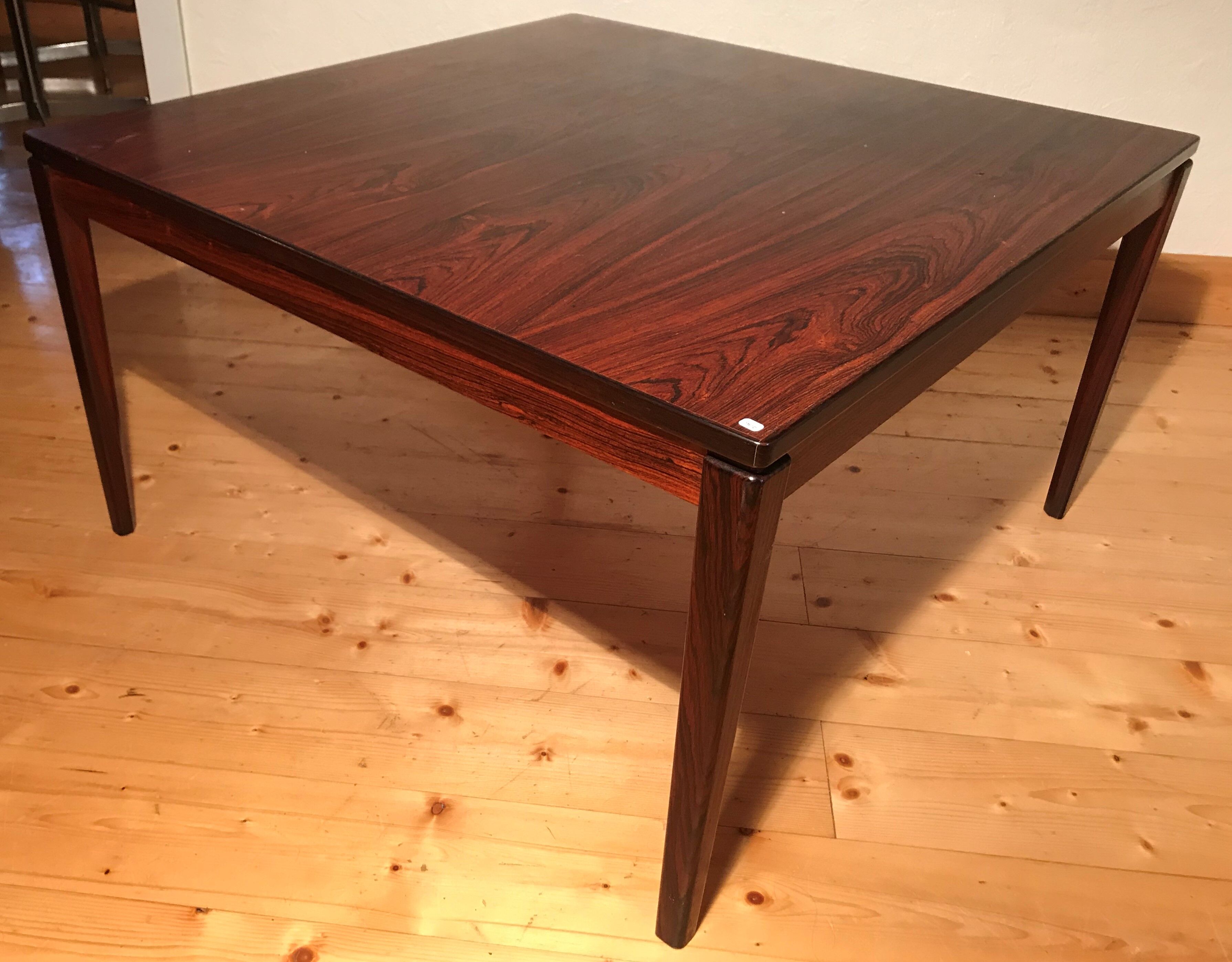 Scandinavian rosewood coffee table