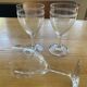 3 crystal wine glasses