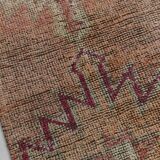 2x12 shades of pale orange vintage runner rug