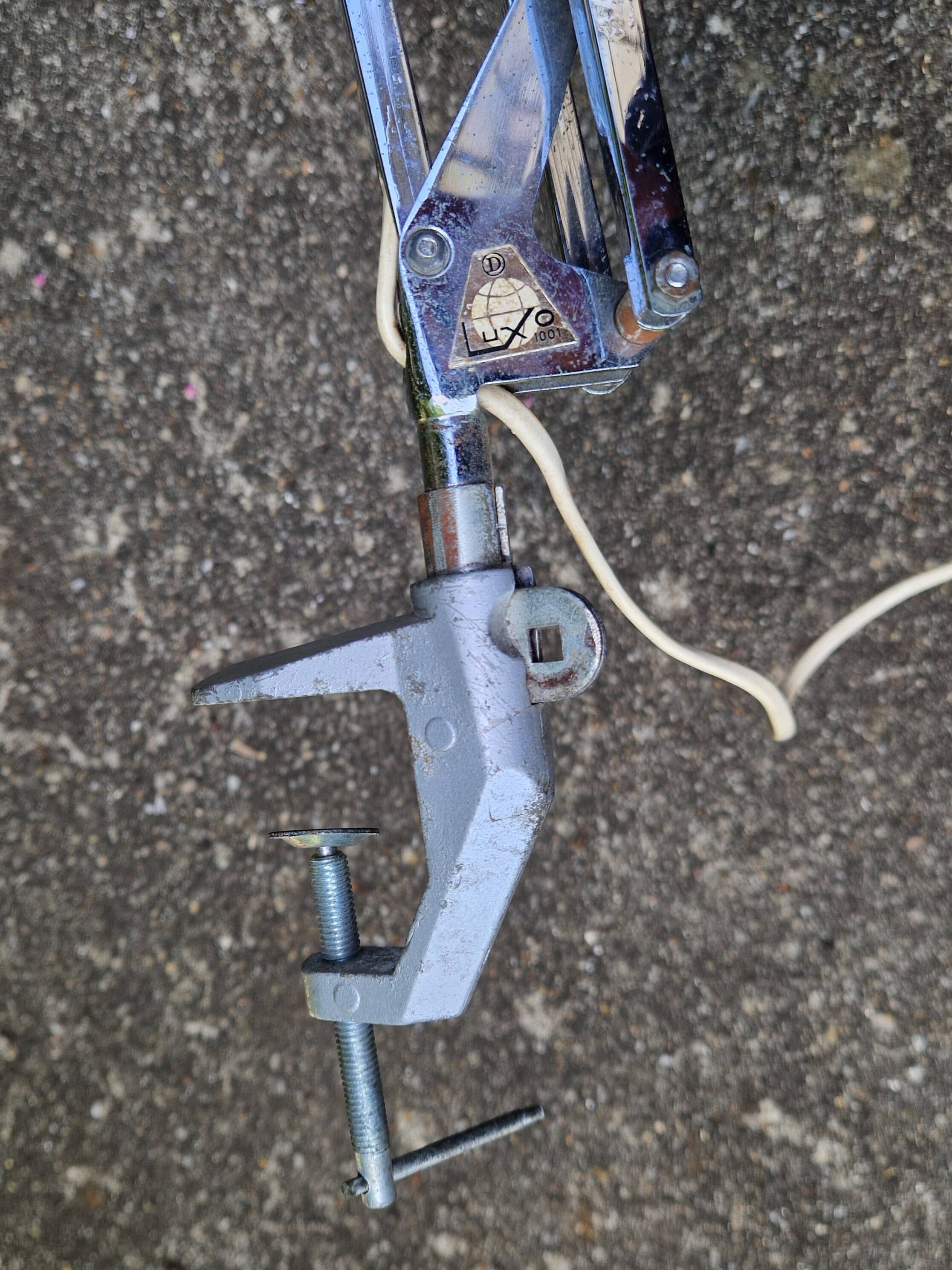 LUXO Jac Jacobsen EO 1961 chrome articulated lamp