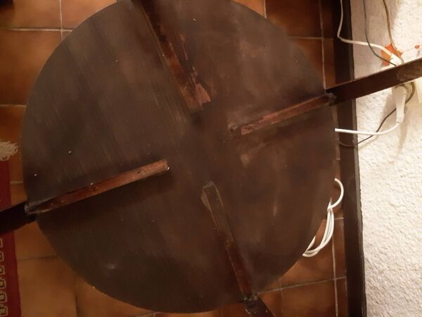 Guéridon art déco 1950 en chêne