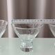 Ensemble de 4 verres à cocktail en verre martelé vintage