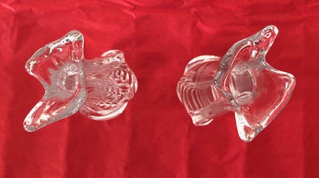 Lot de 2 soliflores Daum