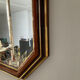 Vintage wooden mirror and beveled mirror