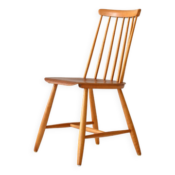 1960s Swedish "Pinnstol" chair - Teak seat with beech frame