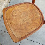 Chaise bistrot assise décorée