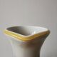 Vintage Murano Cased Glass Vase: Retro Orange Ceramic, 70s Yugoslavia