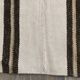 5x7 Turkish Hand-Woven Beige & Brown Striped Kilim Carpet, 144x202Cm