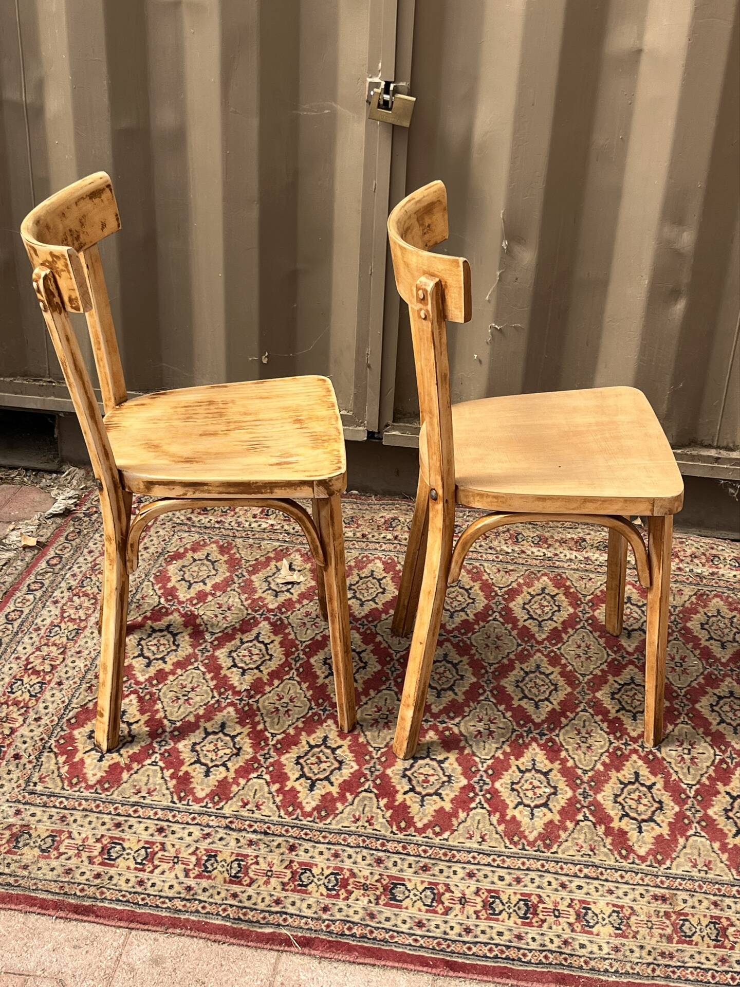 Pair of bistro chairs