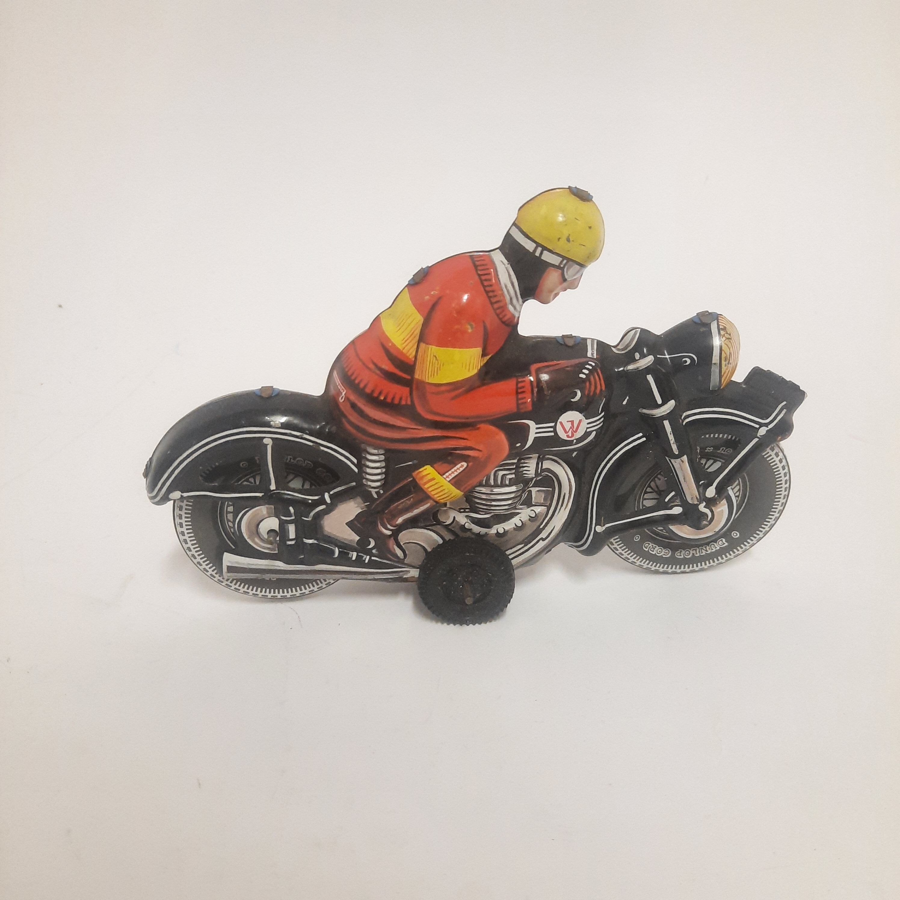 Vintage tin toy motorcycle