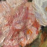 Oil on canvas bouquet of flowers