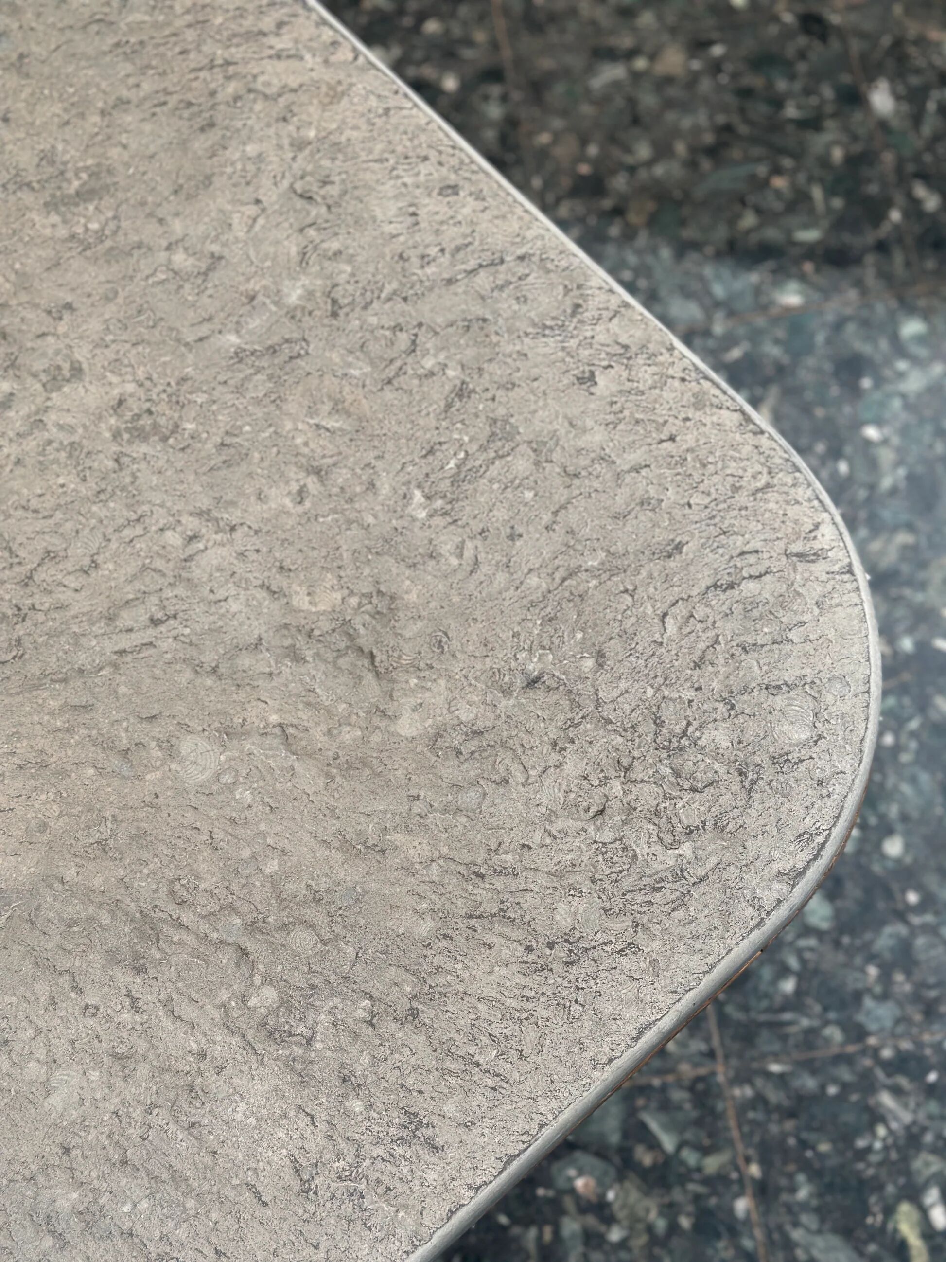 Brutalist slate coffee table