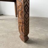 Table basse savoyarde art populaire