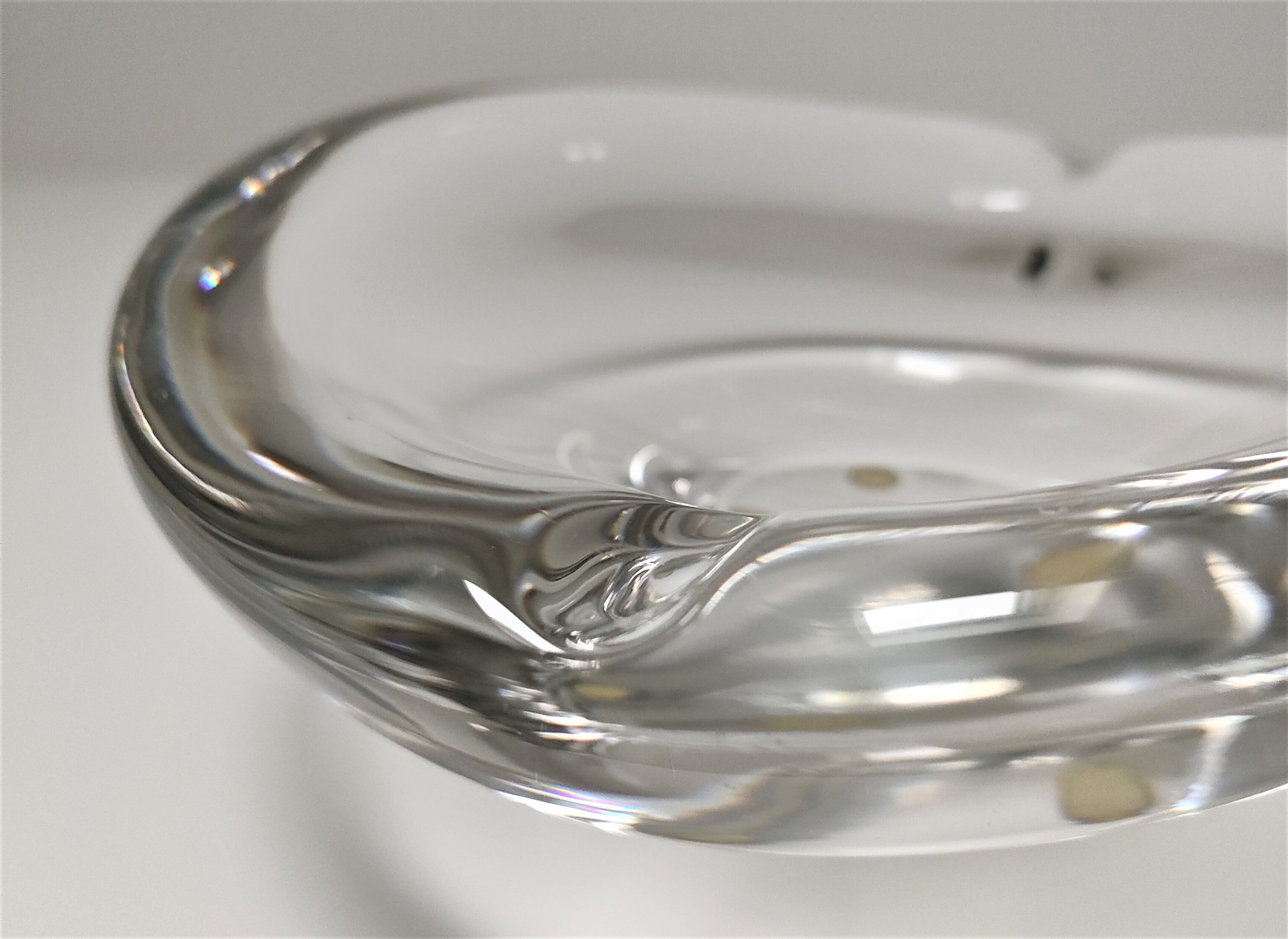 Design art glass ashtray by Kosta