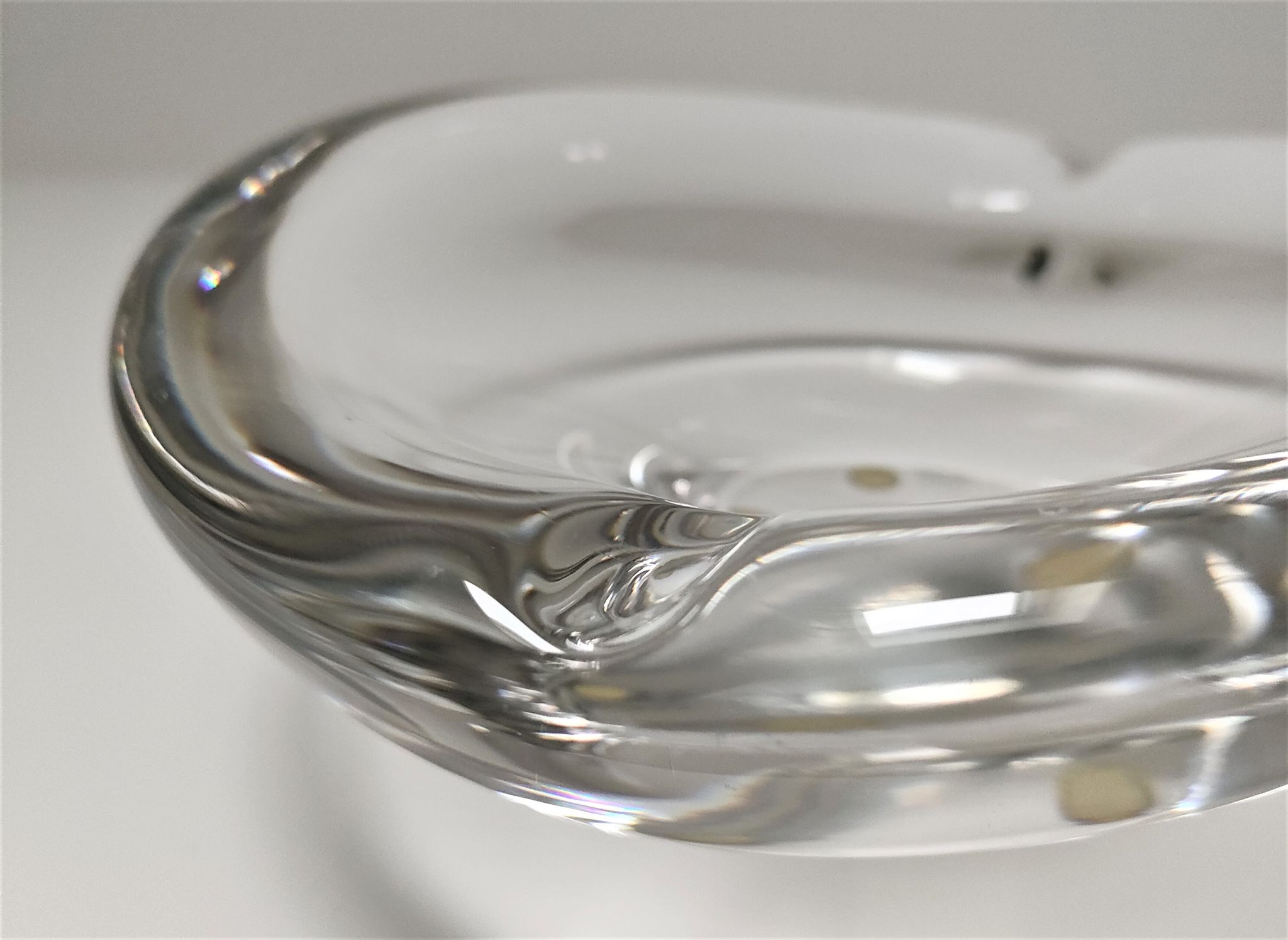 Design art glass ashtray by Kosta