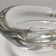 Design art glass ashtray by Kosta