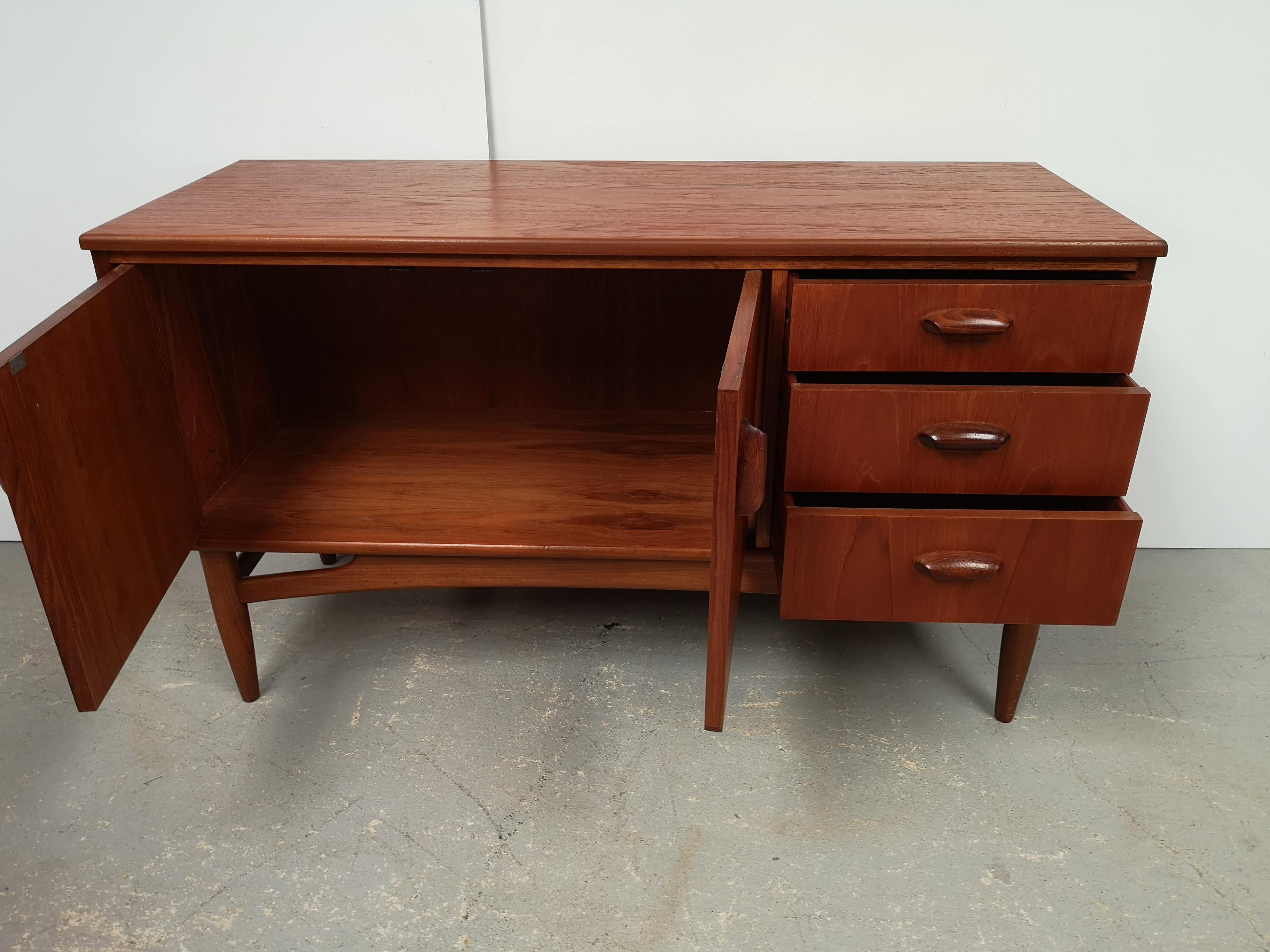 Vintage blond teak sideboard