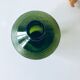 Green carved glass vase