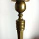 Pair of brass candlesticks, 19th century, neoclassical style.