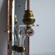 Pair of mirror and crystal wall lights from the 1940s-50s.