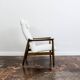 Mid Century Modern High Back Armchair By Edmund Homa, Gfm, Poland, 1960's
