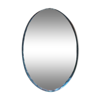 Miroir biseauté oval 16x30cm