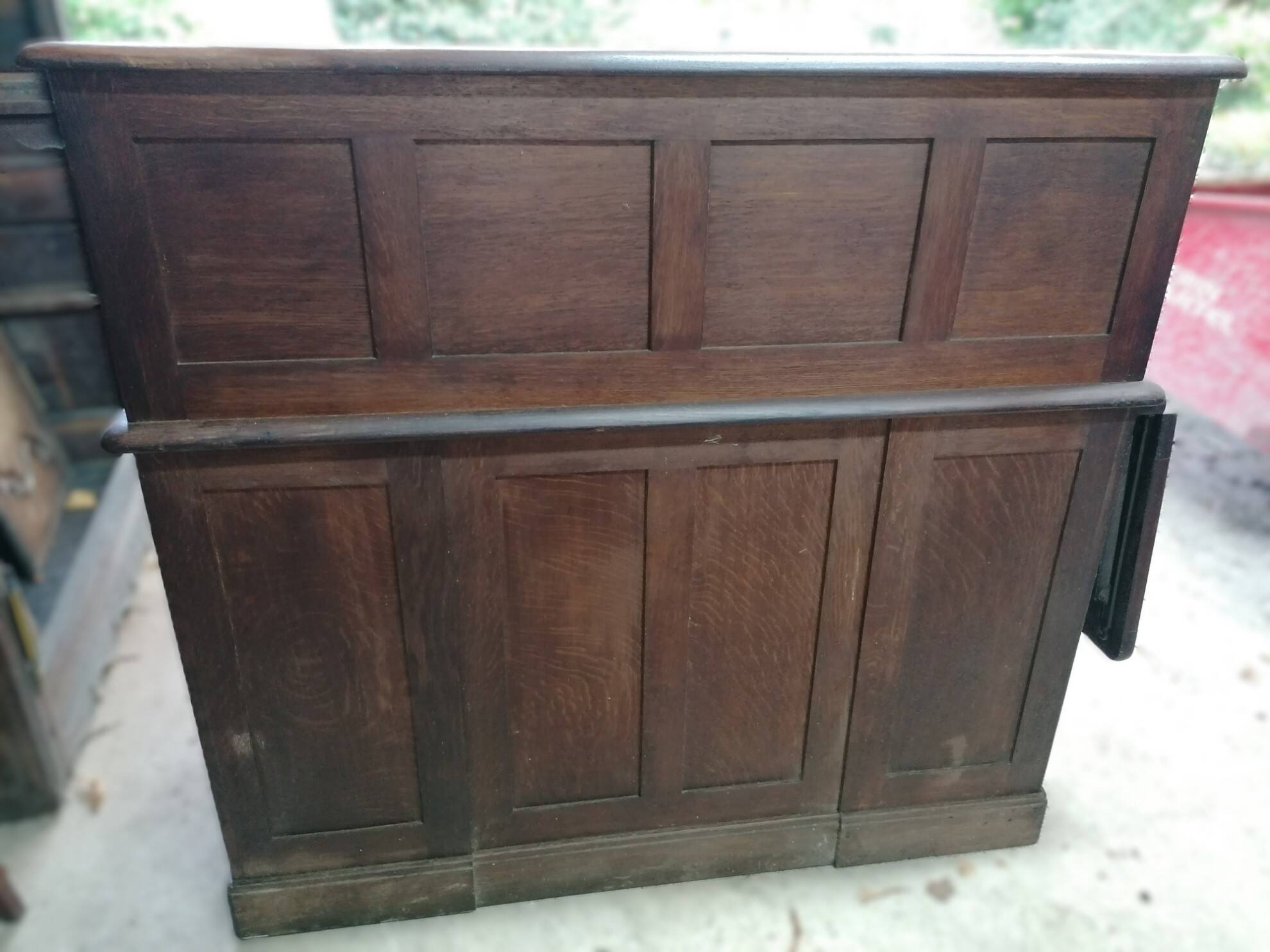 American solid wood roller desk