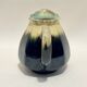 Alpho pitcher in flamed black yellow stoneware vintage 1930 1940 water jug