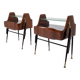 Ico Parisi Style Bedside Tables or Nightstands, Italy 1950's