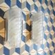 Paire d'appliques Kaiser en verre glaçon