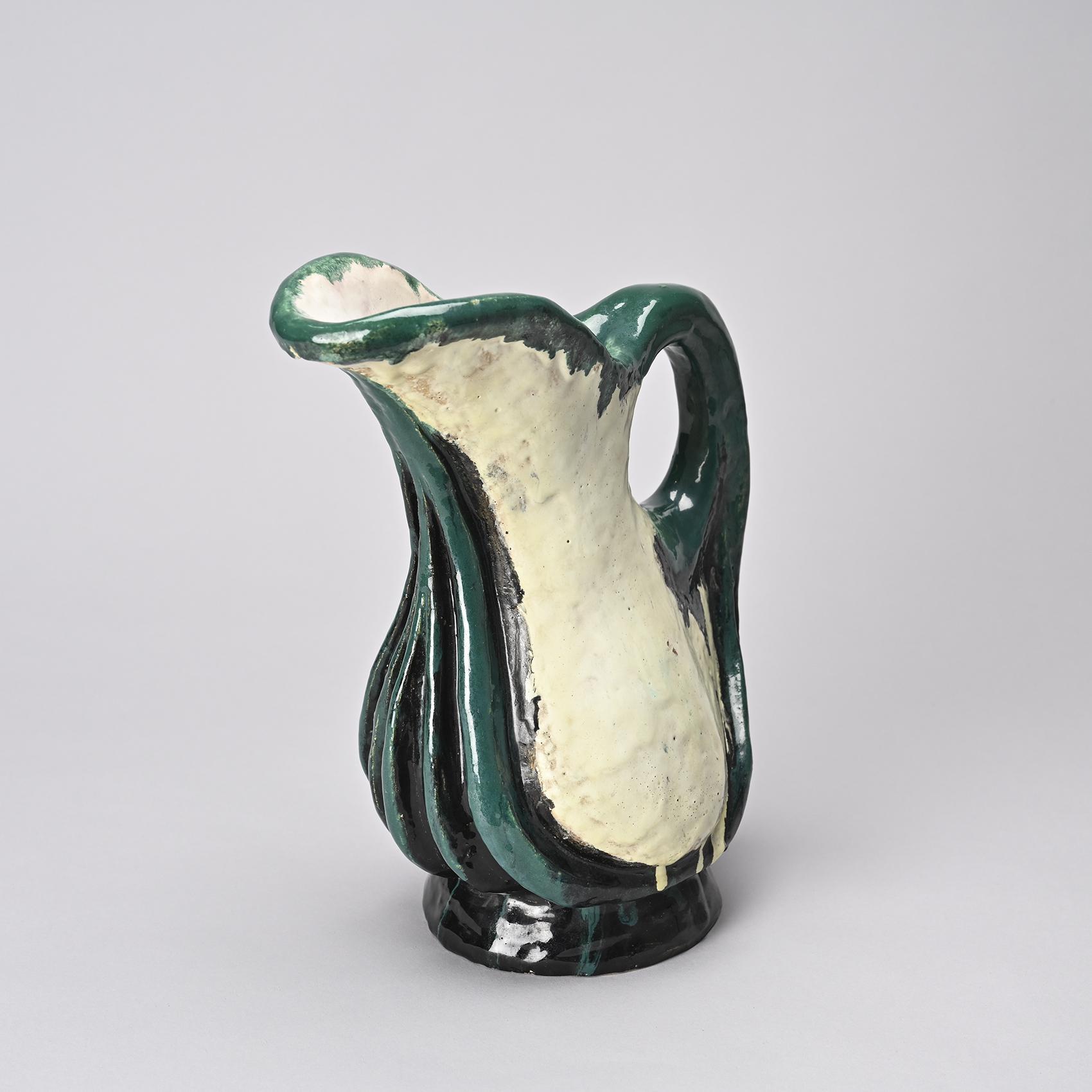 Hand-made pitcher by Alice Colonieu, circa 1965