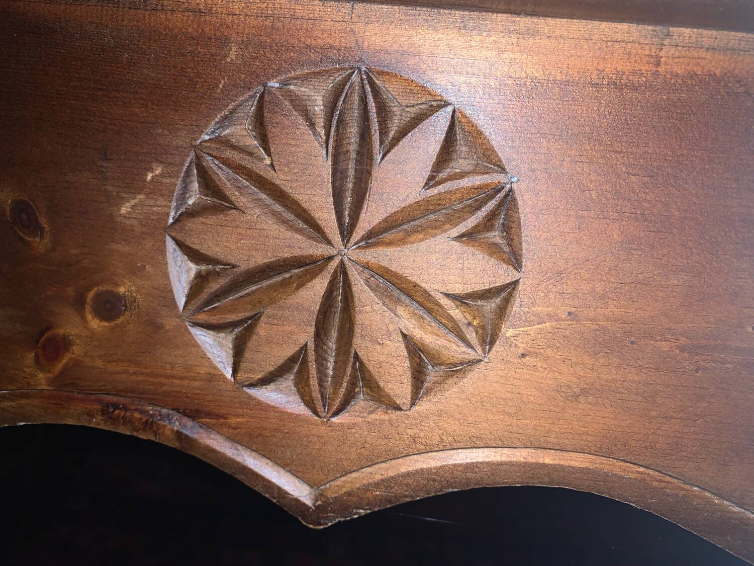 Carved wooden sideboard, Queyras region