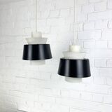 Pair of Tivoli Jørn Utzon pendant lights for Nordisk Solar Denmark, 1950-60s