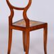 Biedermeier Polish Chair in Walnut Vener & Rattan, Austria, 1830s